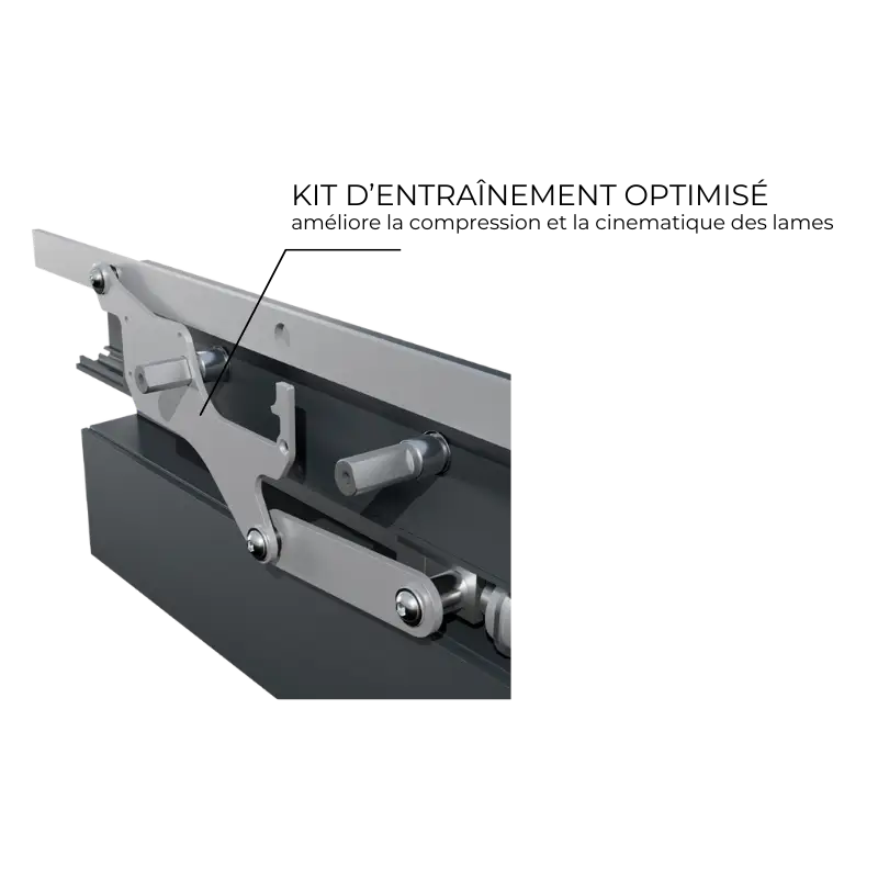 Kit d'entraînement optimisé pour les lames.
